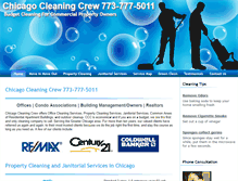 Tablet Screenshot of chicagocleaningcrew.com